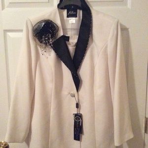 Two piece suit. Plus size